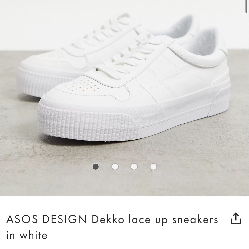 ASOS white sneakers size 8